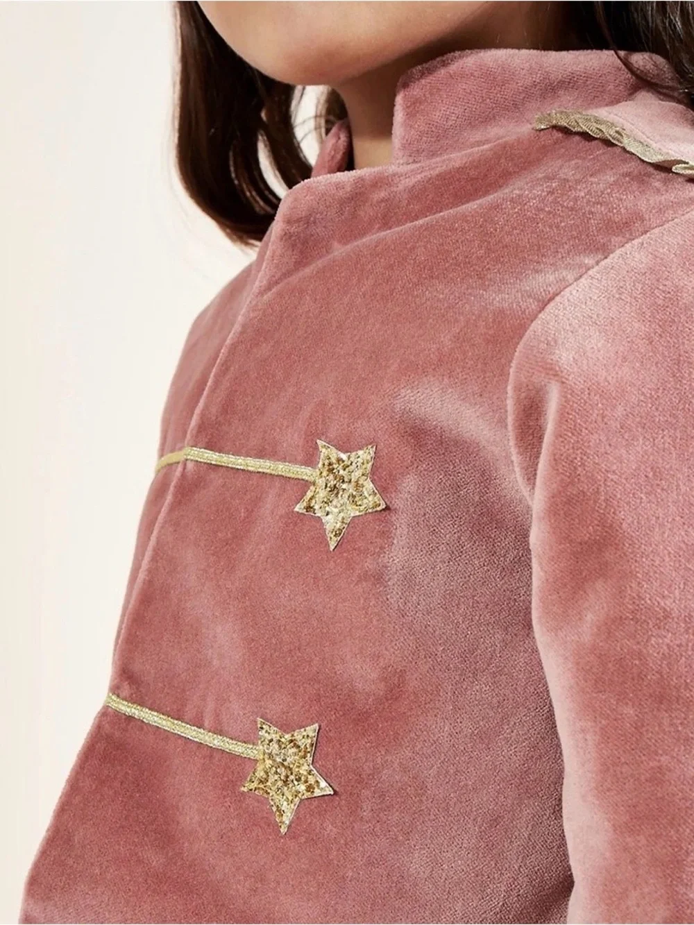 Meri Meri dusty pink tot soldier Christmas outfit